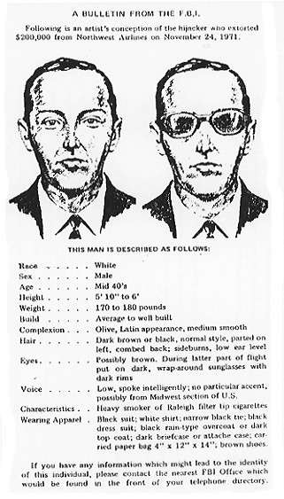 FBI Wanted Poster — Northwest Airlines Hijacking