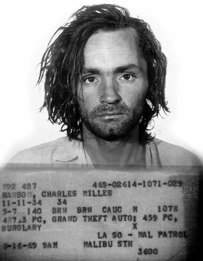 Charles Manson Booking Photo