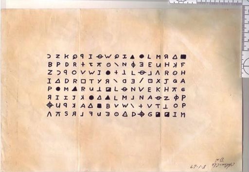 408-Symbol Cipher — Newspaper Publication